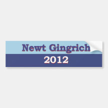 Politiska Newt Gingrich Bildekal