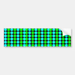 Polka dots för henne: Limefrukt & den Cyan polkaen Bildekal