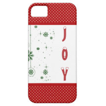 Polka dots för julglädjesnöflingor iPhone 5 Case-Mate cases