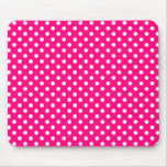Polka dots i ljusa rosa Mousepad Mus Mattor
