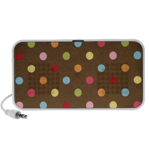 Polka dots laptop speakers