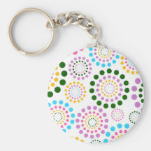 Polka dots nyckel ringar