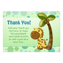 Polka dots och giraffet - tacka dig tillkännagivande