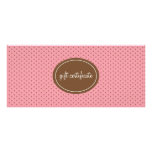 Polka prack Boutiquestilpresentkort Personliga Rack Kort