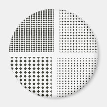Polkadot mönster kylskåps magneter