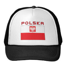 Polsk falkflagga med Polska Keps