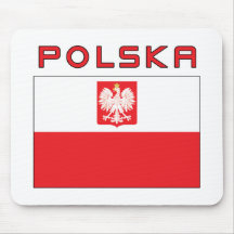 Polsk falkflagga med Polska Mus Matta