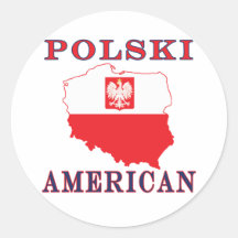 Polski amerikankarta klistermärke