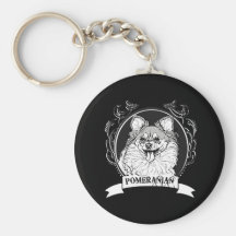 POMERANIAN (2) NYCKEL RINGAR