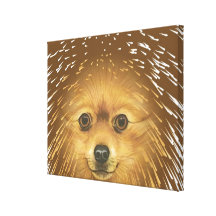 Pomeranian Kanvasdukar Med Gallerikvalitet