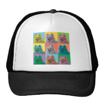 Pomeranian Pop-Konst Trucker Kepsar