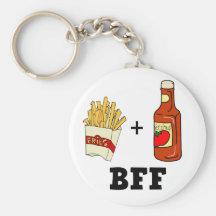 Pommes frites & Ketchup BFF Nyckel Ring