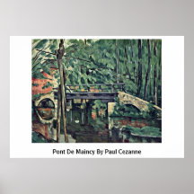 Pont De Maincy Vid Paul Cezanne Affisch