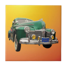 PONTIAC 1941 2 KERAMISKA PLATTOR