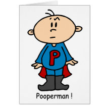 Pooperman baby kort
