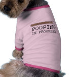 Pooping pågående bebist-skjorta djur tee shirt