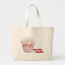 Popcornfilmnatt Tote Bags
