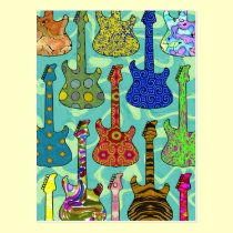 POPGITARRER vykort
