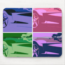 Popkonst Corvettes Mus Matta