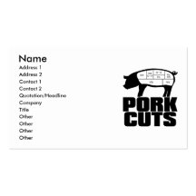 Pork_Cuts Visitkort Mallar