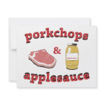porkchops & applesauce