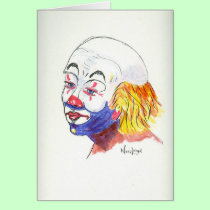 Portait av en clownserie #1 kort