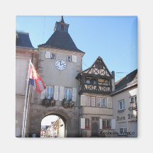 PORTE DE L HORLOGE ROSHEIM AIMANTS POUR RÉFRIGÉRATEUR