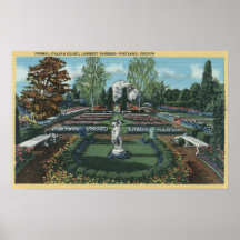 Portland Oregon - formell italiensk domstol Posters