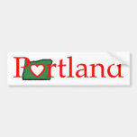 portland Oregon hjärtaskjorta Bildekaler