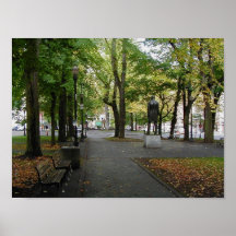 Portland söder parkerar den kvarterOktober 2000 af Affisch