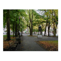 Portland söder parkerar kvarterOktober 2000 vykort
