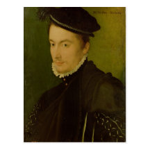 Porträtt antog Hercule-Francois de Frankrike Vykort