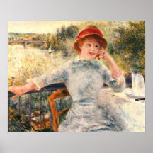 Porträtt av Alphonsine Fournaise Print