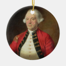 Porträtt av Augustin Prevost (1723-86) i enhetligt Jul Dekorationer