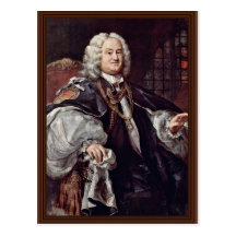 Porträtt av biskopen Benjamin Hoadly vid Hogarth Vykort