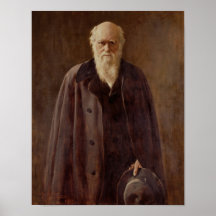 Porträtt av Charles Darwin 1883 Affisch