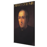 Porträtt av Christopher Columbus Sträckt Kanvastryck
