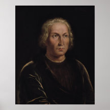 Porträtt av Christopher Columbus Print