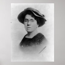 Porträtt av den Emma Goldman anarkistfeministen Affisch