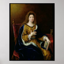 Porträtt av den Francoise d'Aubignemarquisen Affischer