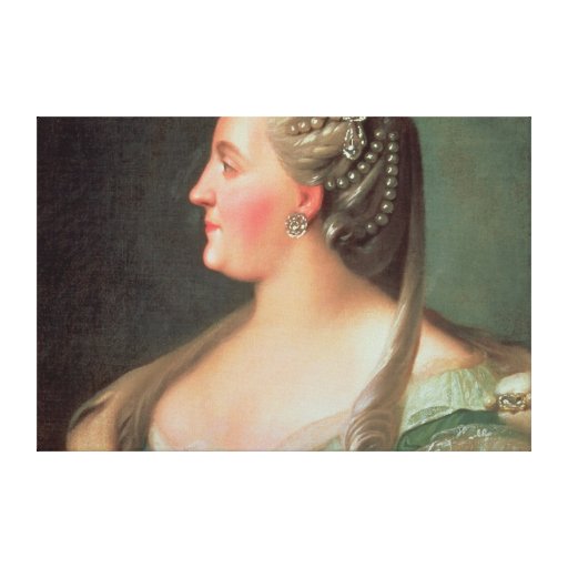 Porträtt av empressen Catherine II underbaren Canvasdukar Med Gallerikvalitet