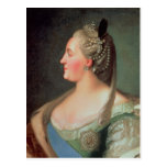 Porträtt av empressen Catherine II underbaren Vykort