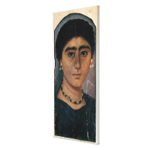 Porträtt av en kvinna, från Fayum, 1st-4th århundr Kanvasdukar Med Gallerikvalitet