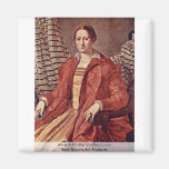 Porträtt av en Noblewoman   av Bronzino Angelo Magneter För Kylskåp