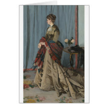 Porträtt av Fru Gaudibert (1868) Hälsningskort