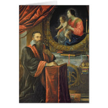Porträtt av Guillaume de Vair Hälsningskort