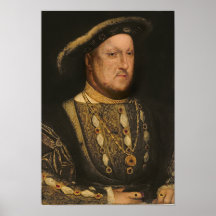 Porträtt av Henry VIII c.1536 Posters
