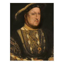 Porträtt av Henry VIII c.1536 Vykort
