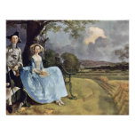 Porträtt av Herr Och Fru Andrews av Thomas Gainsbo Personliga Tillkännagivande