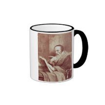 Porträtt av John Calvin (1509-1564) (gravyr) Mugg